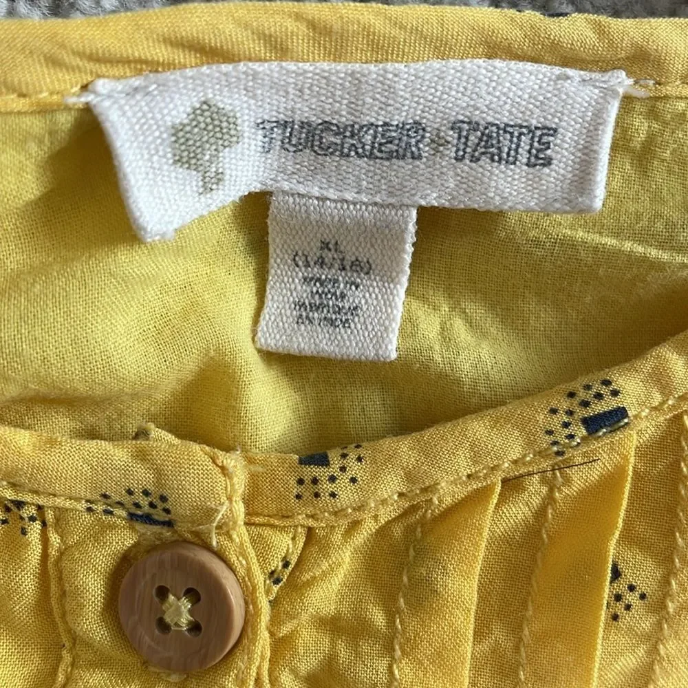 Tucker & Tate Bundle Girls Size XL Ruffle Tank Dress & Floral Flamingo Romper